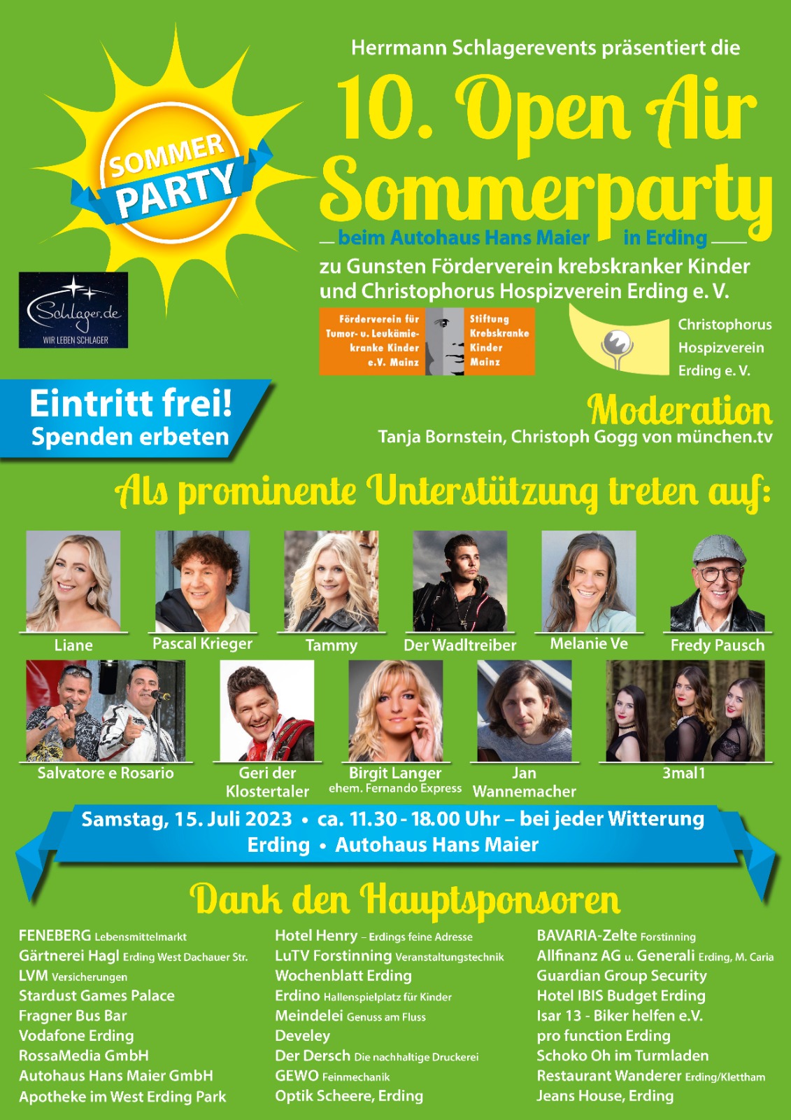 Plakat 10. Open Air Sommerparty